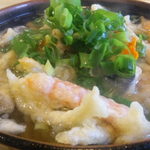 よこた手打うどん - かきあげ天600円 