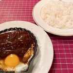 洋食キムラ - ハンバーグセットライス大盛り　1,660円+100円