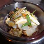 IL TEATRINO DA SALONE - 帆立とチョコレートのタルターラ　アップ