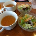 SOUTH CAFE - セットのサラダとスープ