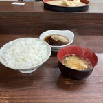 だるまの天ぷら定食 - 肉定食（ご飯は中）　1060円