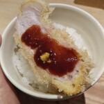 とんかつ成蔵 - 特ロースオンザライス