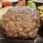 Hambagu Suteki Miyazaki Tei - 宮崎亭和牛ハンバーグランチセット：宮崎和牛ハンバーグ 220g ミニサラダ 和牛スープ ライス