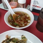 中華料理 大宇軒 - 炒飯のスープ