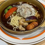 スパゲッティOMB - 煮込みハンバーグ
