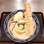 釜たけうどん めっせ熊 - ちく卵天ぶっかけうどん