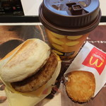 マクドナルド - 料理写真:ソーセージマフィンセット