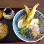 うどん 蔵十 - 天ぷらぶっかけ定食