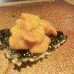 天ぷらあら木 - 雲丹