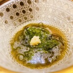 天ぷらあら木 - 海そうめん