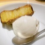 天ぷらあら木 - さつまいも・アイスクリーム