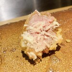 天ぷらあら木 - ラム肉の昆布締め