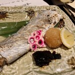 Shunsai Shungyo Otsukurino Wasabi - 焼き物の太刀魚