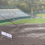 円山球場食堂 - 土砂降り！