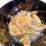 うを徳 - 京都産 揚げ海老芋、アワビ茸、舞茸、ミズ