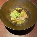 イル アオヤマ - のどぐろ　皮と骨の出汁　かもなす　枝豆