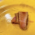 うを徳 - 北海道羅臼産 鰤、明石産 鰆の藁炙り焼き