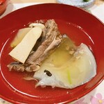 うを徳 - お椀：スッポンと松茸