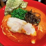 鶏・豚骨らーめん 水沢 - 鶏豚骨赤ラーメン