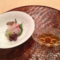 芝濱 - 鯛刺身と鯛醤油