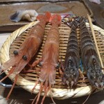 鮨 銀座 おのでら - ボタン海老と車海老