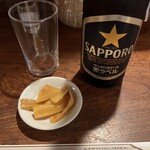 とんかつ かつせい - ビールとつまみ