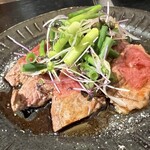 ジンギスカン 義経 - ラム上ヒレ肉のたたき刺