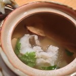 いしもん - ハモと松茸の土瓶蒸し