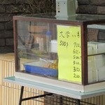 甘藷 一條商店 - ５００ｇが￥７００。これ以外は、￥６００、￥５００、￥４００、￥３５０、￥２００。なんで￥３００台だけ連続しない？