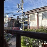 미카도 커피 Karuizawa Kyudo Ten - 창문 너머의 풍경