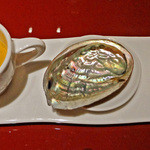 中国料理 XVIN - 雲丹の茶碗蒸し＆霧島鶏のタタキ・鮑は一瞬で消えました