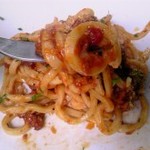 ストーリア - ランチパスタ（フォークで巻いた所）