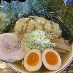 長町ラーメン - ワンタンメン煮玉子入＋のり追加