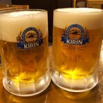 220884186 - ぼっち　「生ビール」600円✕２