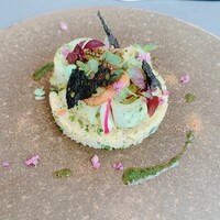 プレヴナンス - ケンサキイカ、野菜のタブレ、紫蘇
