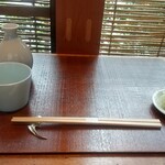 Isshiro Kawaguchi - そばつゆと薬味配膳
