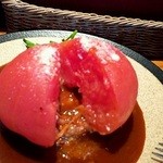 山本のハンバーグ - トマト乗せハンバーグ