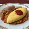 アンジュパッセ - ハンバーグオムライス 生ハムのせトマトクリームソース