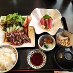 おかさと庵 - 料理写真:わさびステーキ御膳