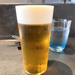 Farm studio #203 - ハートランドビール ¥770  ハートランドを頼んだら、ボトルではなくタップでした。これは嬉しい。グラスも薄くてアガります。隠れてますが、カトラリーもこだわってます。
