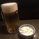 駒鳥 - ビールとお通しのマカサラ