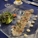 フランポネ - 前菜　真鯛のカルパッチョ