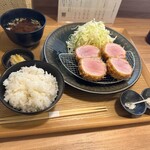 とんかつ ぶたしょう - ヒレ膳　お塩で頂きました。