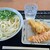 香川屋 - 料理写真:かけうどん(大 2玉)、鶏天、カニカマ天