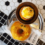 Donut and Meatball KEOkeo - パンプキンドーナッツ（550円） パンプキンプリン（770円） パンプキンクリームトッピング（110円）