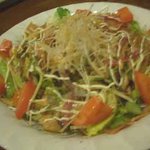 絹の道 - シルクロード風温サラダ（チキン・ベーコン・きのこ）