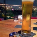 ホテルニューオータニ - ガーデンラウンジでビール一杯。