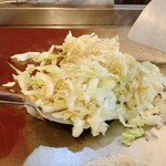 広島的鉄板酒場 鉄輝努 - 野菜のせ