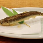 にぎり鮨 一五〇 - 鮎の天ぷら