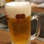 道とん堀 - 生ビール 道とん堀マーク入り(^^)